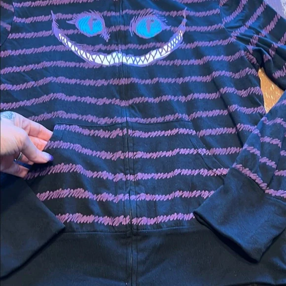 REVERSIBLE Cheshire Cat Zip Hoodie - Picture 6 of 6